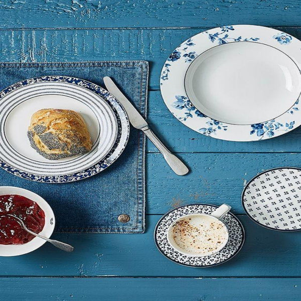 blueprint collection; laura ashley; promo; πορσελάνη; διάφανη πορσελάνη; μπλε; φλοράλ; laura ashley; Mayestic;