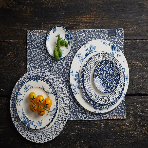 blueprint collection; laura ashley; promo; πορσελάνη; διάφανη πορσελάνη; μπλε; φλοράλ; laura ashley; Mayestic;