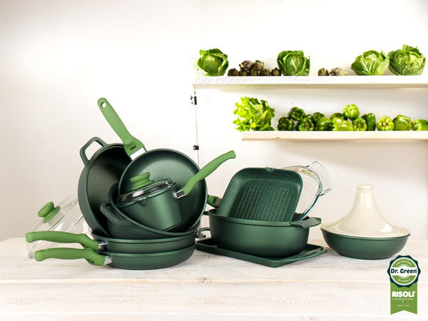 Dr. Green; pot; green stone; healthy cooking; non stick; eco friendly; risoli; κατσαρόλα; αντικολλητικό; υγιεινό μαγείρεμα; οικολογικό; mayestic