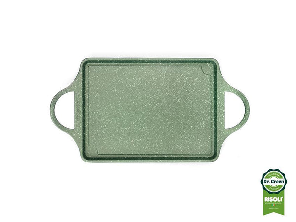 Dr. Green; stone baking sheet; stoneware; green stone; healthy cooking; non stick; eco friendly; risoli; επιφάνεια ψησίματος; πλάκα ψησίματος; αντικολλητικό; υγιεινό μαγείρεμα; οικολογικό; mayestic