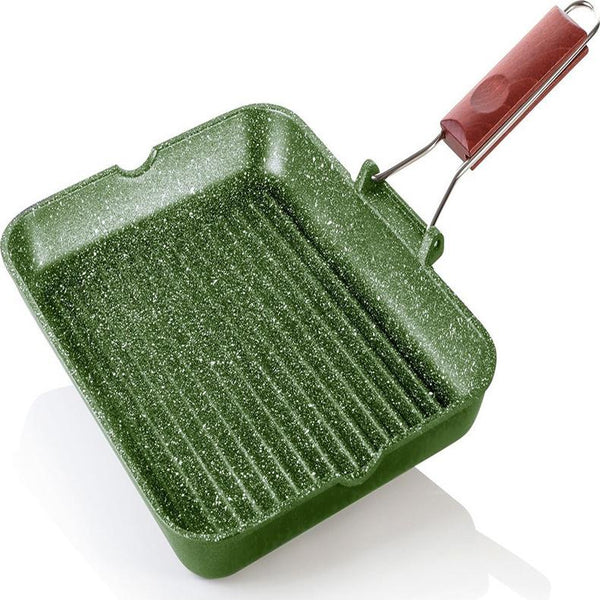 Dr. Green; grill pan; green stone; healthy cooking; non stick; eco friendly; risoli; γκριλιέρα; αντικολλητικό; υγιεινό μαγείρεμα; οικολογικό; mayestic