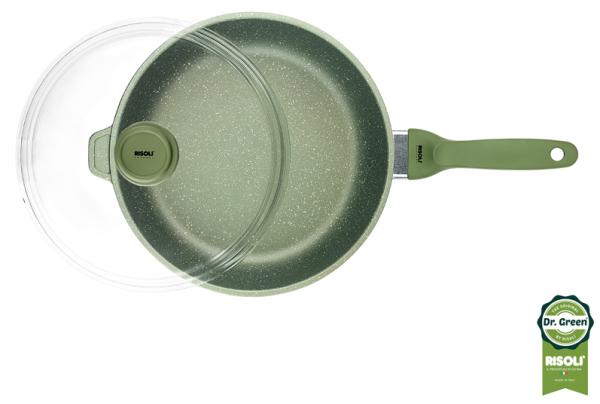 Dr. Green; pan; green stone; healthy cooking; non stick; eco friendly; risoli; τηγάνι; αντικολλητικό; υγιεινό μαγείρεμα; οικολογικό; mayestic