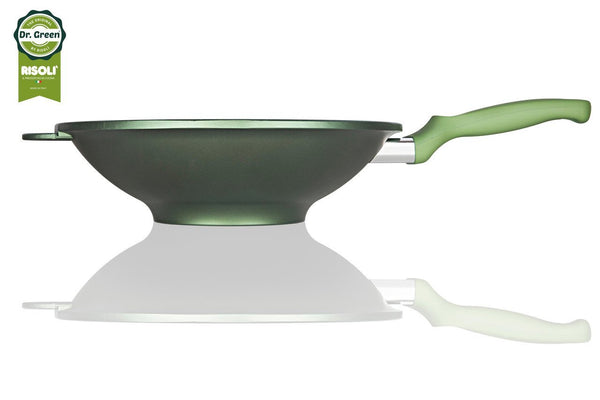 Dr. Green; wok; green stone; healthy cooking; non stick; eco friendly; risoli; αντικολλητικό; υγιεινό μαγείρεμα; οικολογικό; mayestic