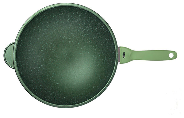 Dr. Green; wok; green stone; healthy cooking; non stick; eco friendly; risoli;  αντικολλητικό; υγιεινό μαγείρεμα; οικολογικό; mayestic