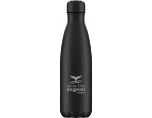 Black; Μαύρο; Save the Aegean, water bottle, Isotherm; Stainless Steel; eco friendly; θερμός; οικολογικό; μπουκάλι νερού; ανοξείδωτο ατσάλι; estia; mayestic