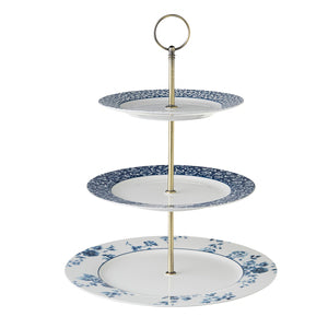 cake stand; porcelain; blueprint collection; laura ashley; εταζέρα; πορσελάνη; mayestic