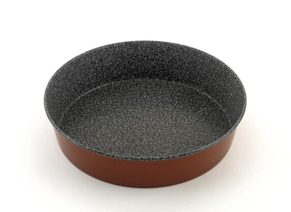 round baking pan; στρογγυλό ταψί; nonstick; aluminium; keystone; mayestic