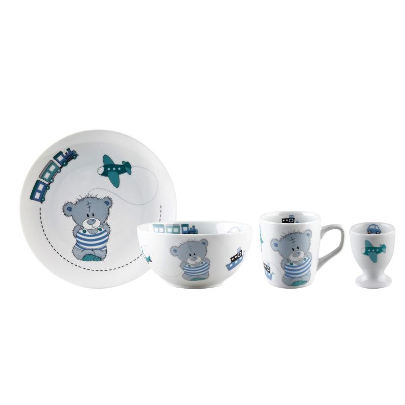 it's a boy; teddy bear; dinner set; porcelain; αγόρι; αρκουδάκι; σερβίτσιο φαγητού; πορσελάνη; mayestic