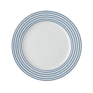 πιάτα φαγητού; διάφανη πορσελάνη; μπλε; κυκλικές γραμμές; Blueprint Collection; Laura Ashley; Mayestic; 