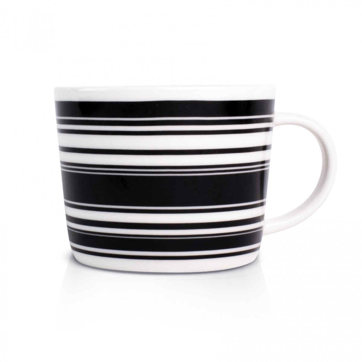 black stripes, mini mug, porcelain, κούπα, πορσελάνη, dutch rose, mayestic