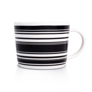 black stripes, mug, porcelain, κούπα, πορσελάνη, dutch rose, mayestic
