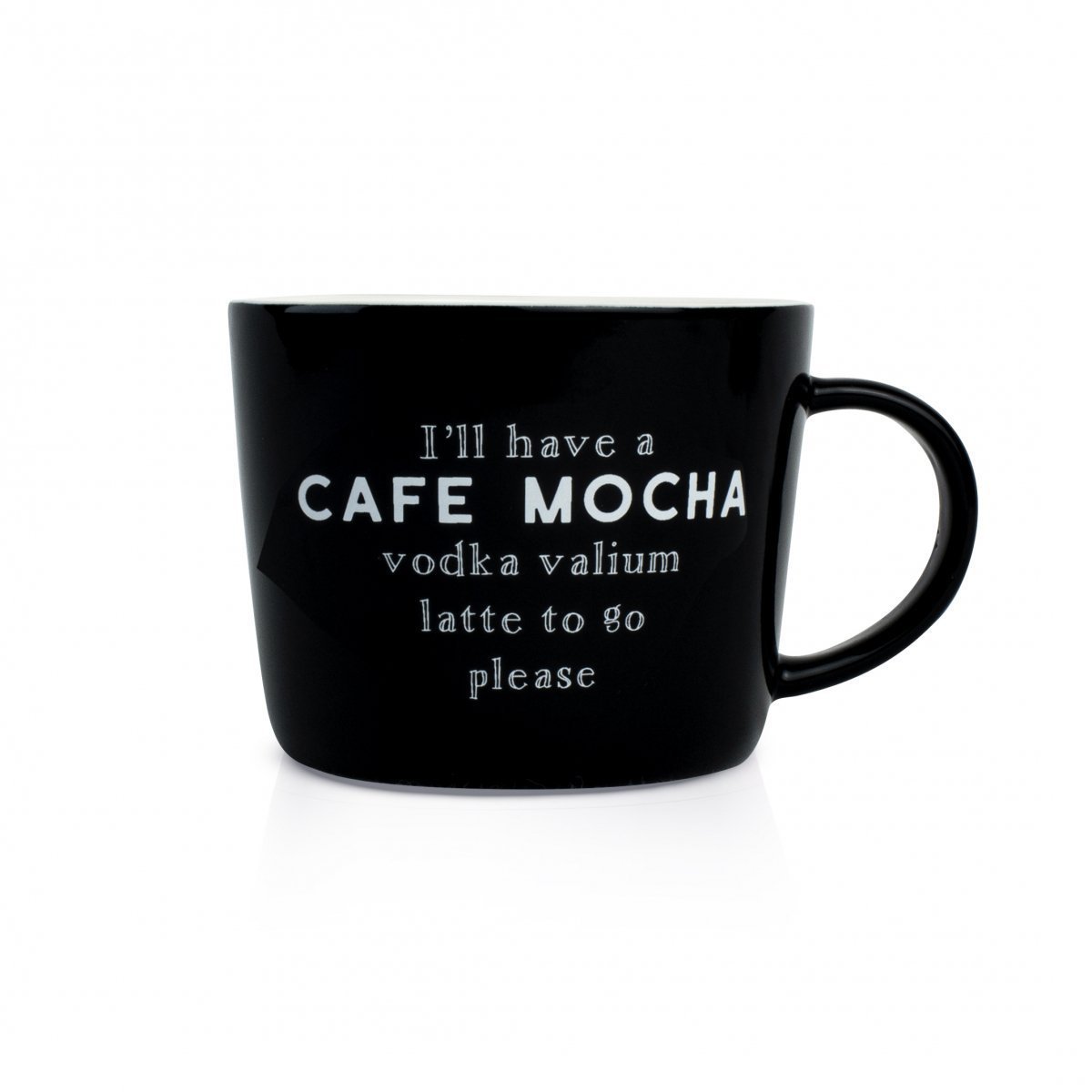 caffe mocha; mug; black; porcelain; κούπα; πορσελάνη; dutch rose; Mayestic; 